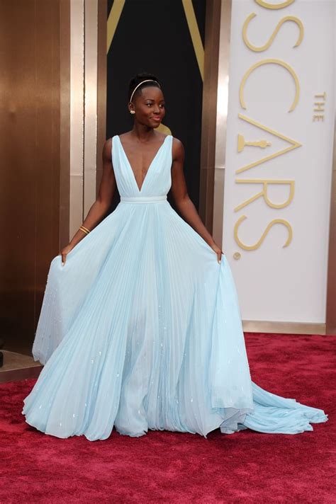 lupita nyongo blue prada|lupita nyong'o Prada dress.